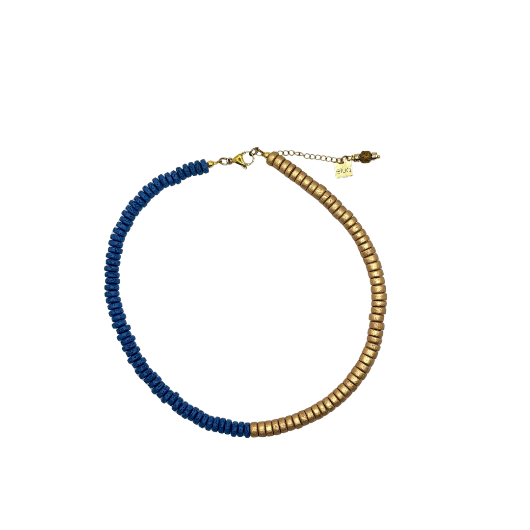 Blue Volcanica Necklace