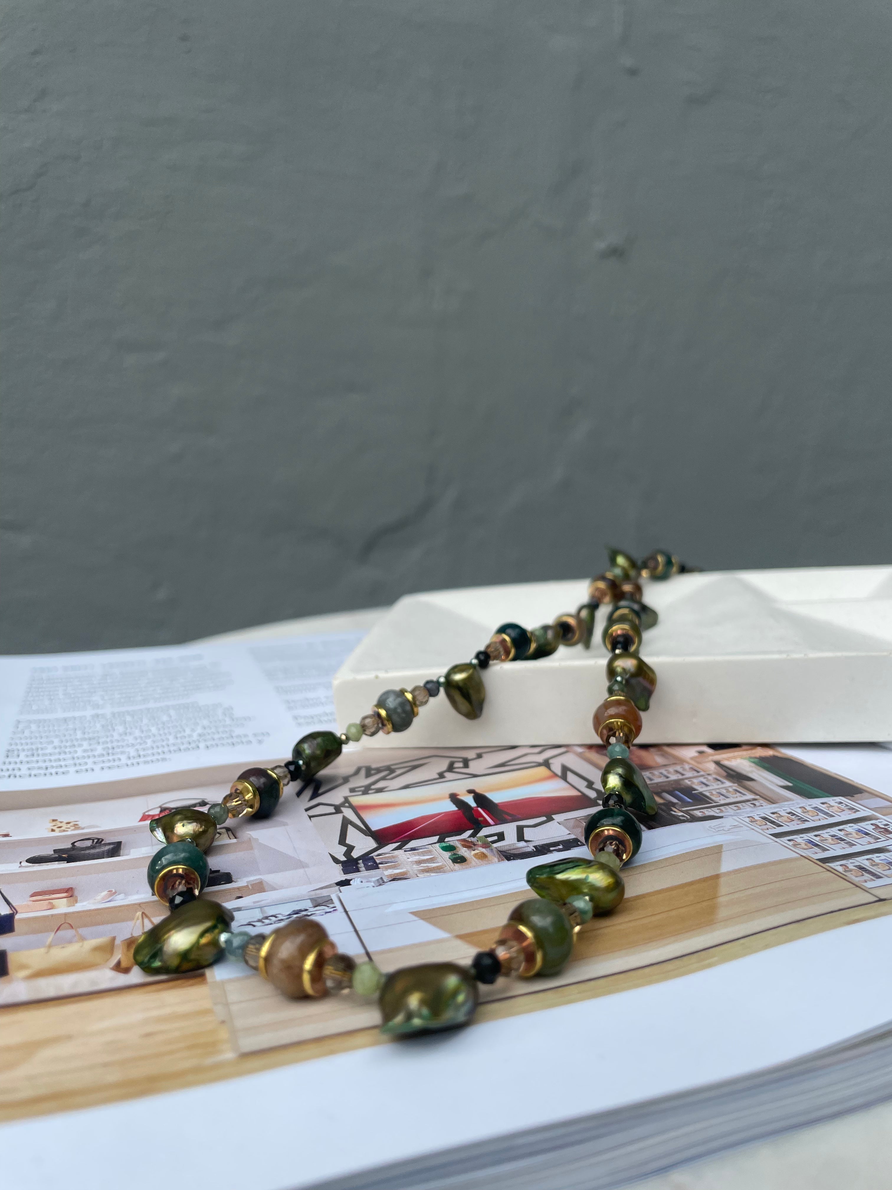 verde amélie long necklace