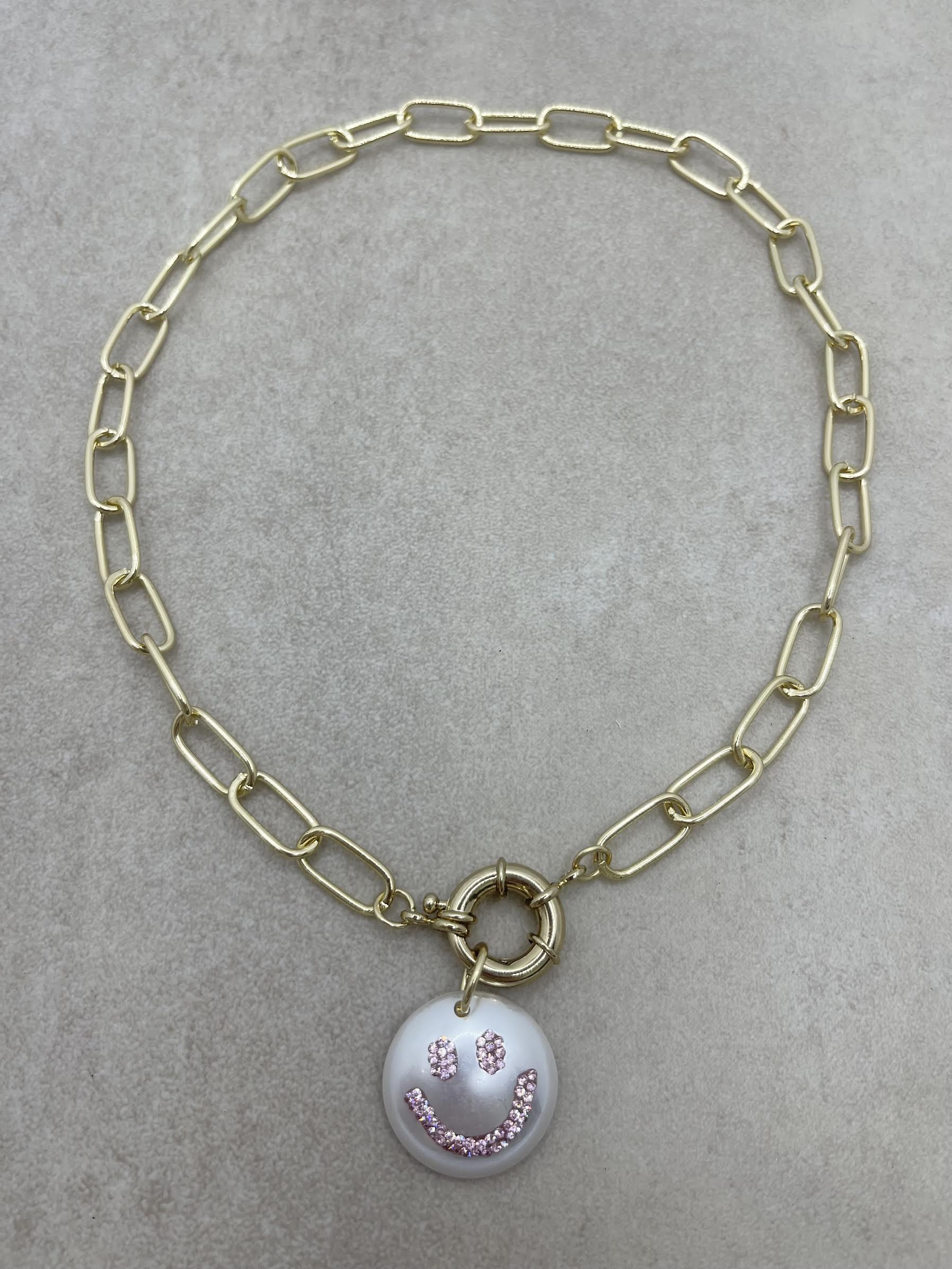 Smiley Pink Necklace