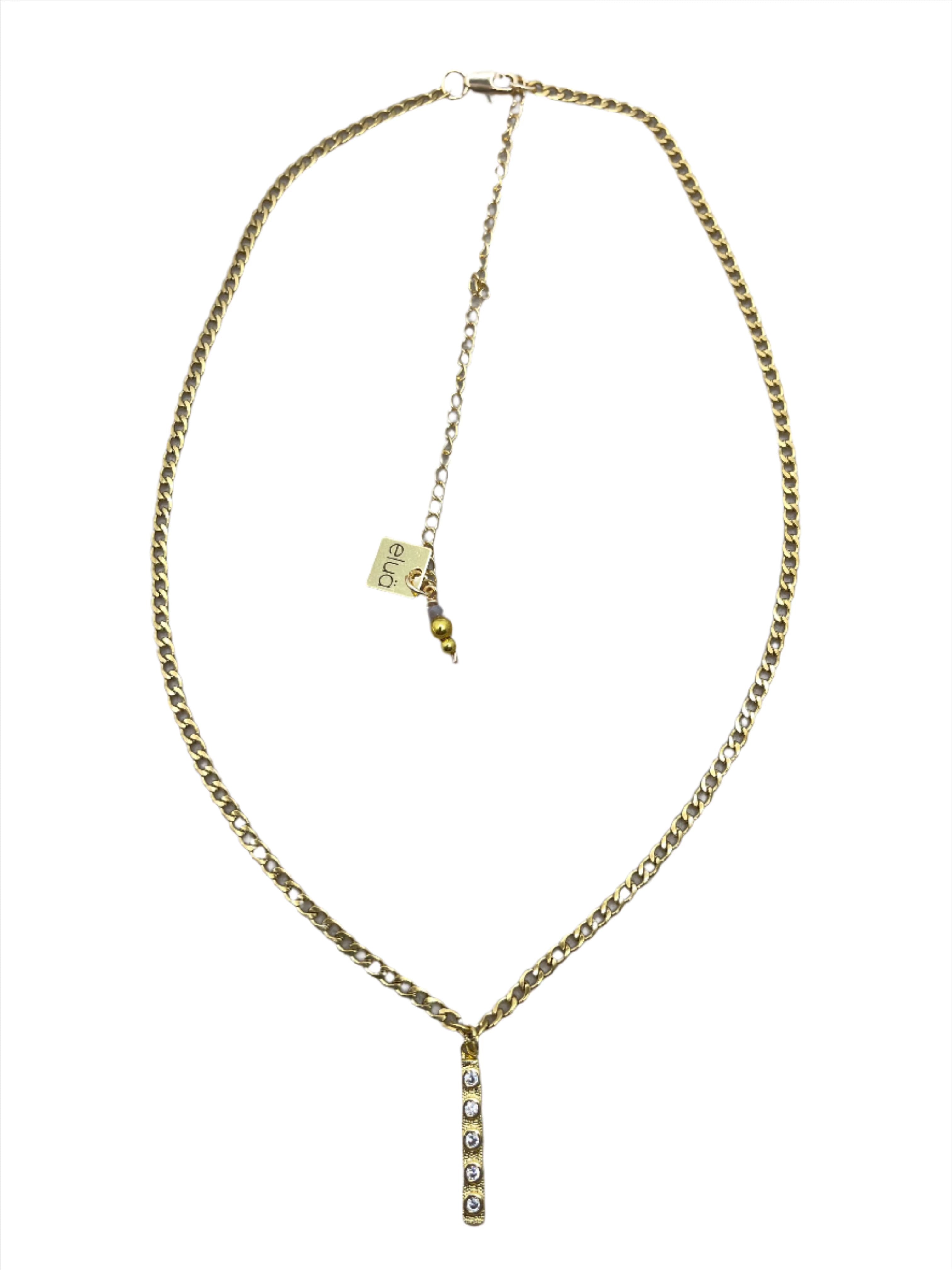 Stick Bar Pendant Necklace