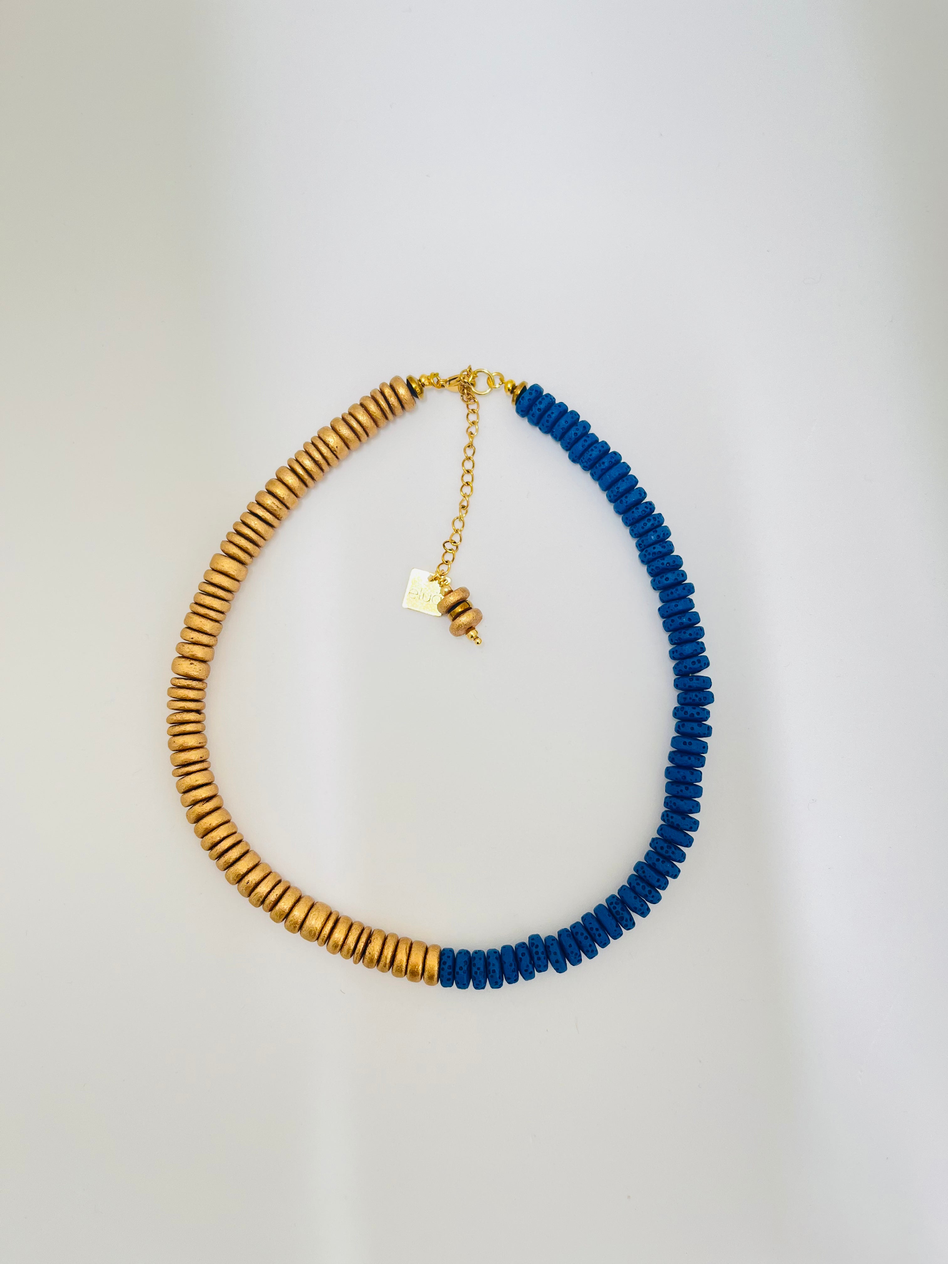 Blue Volcanica Necklace