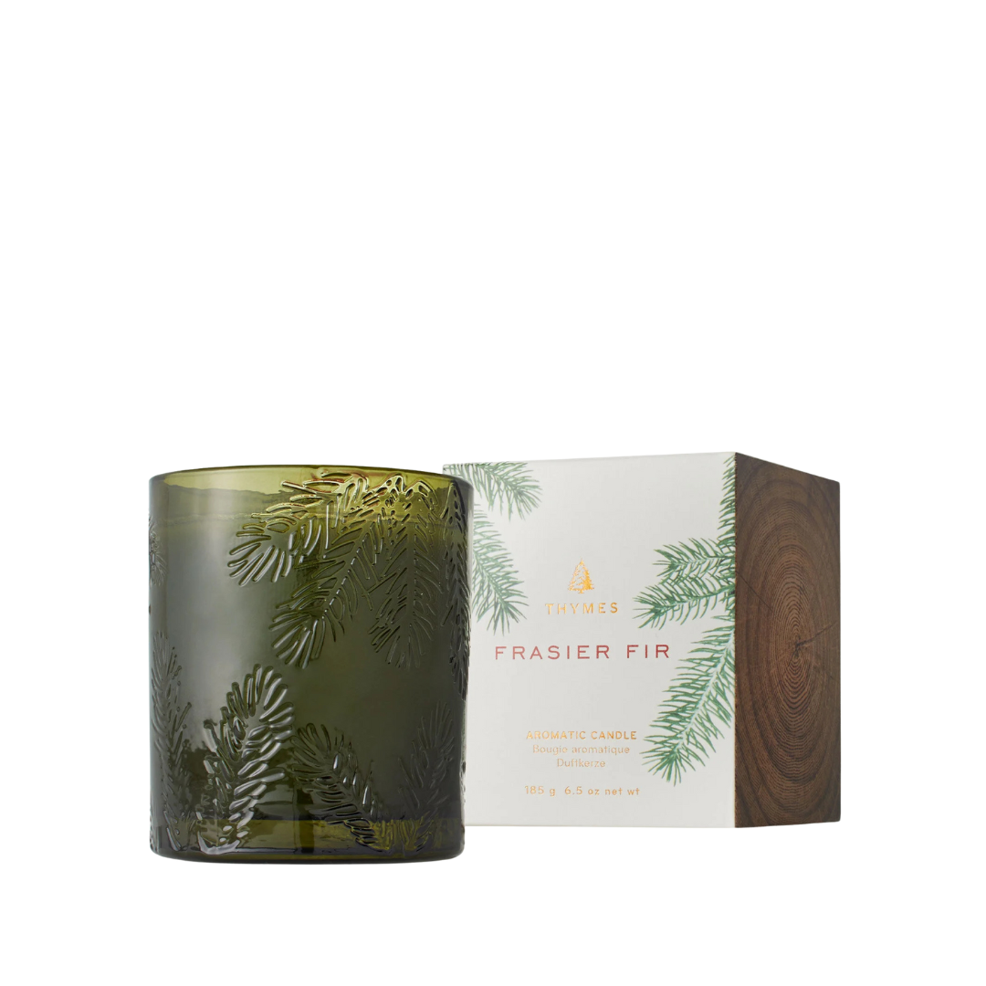 Frasier Fir Green Glass Candle