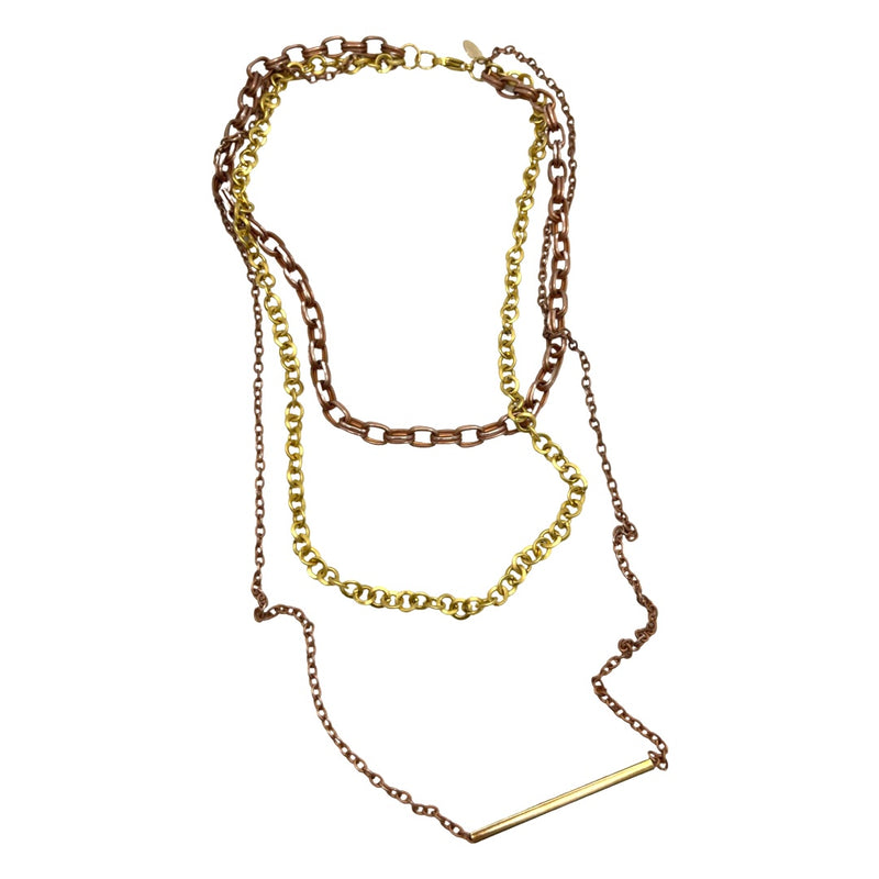 Rose Gold & Gold Layered Necklace