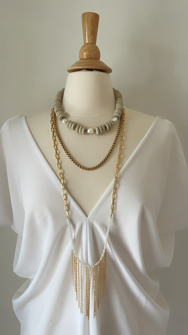 Blanco Babilonia Necklace