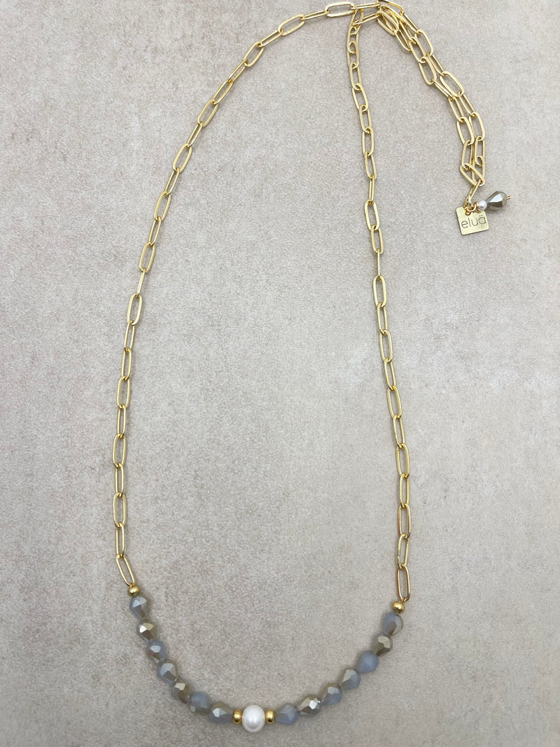 Crystal Long Statement Necklace