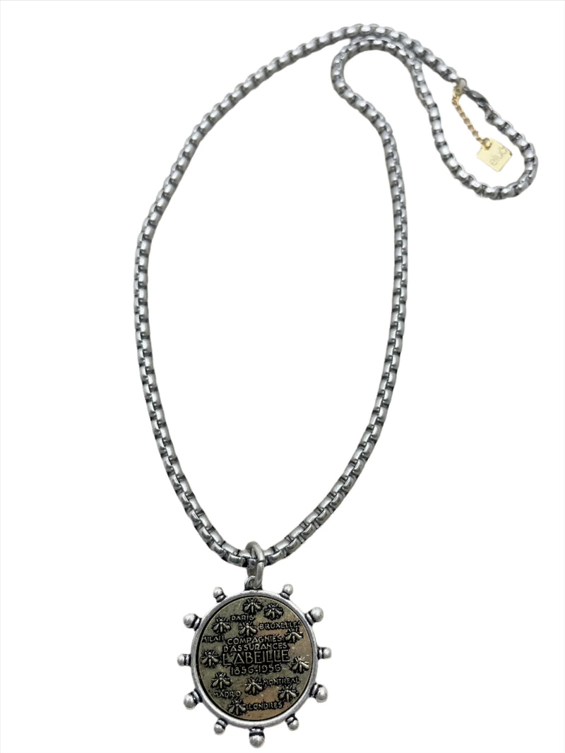 L'abeille Medallion Necklace