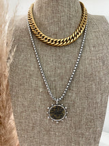L'abeille Medallion Necklace