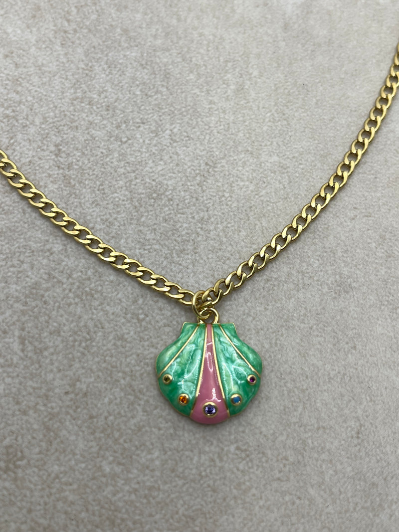 Dainty Mermaid sea shell Necklace
