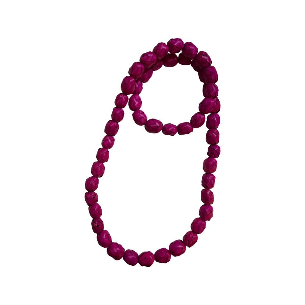 Big Fuschia Fiesta Infinity Single Necklace