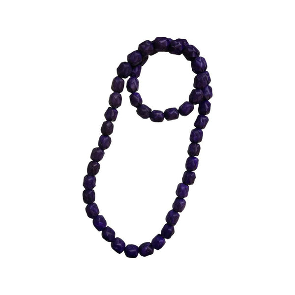 Big Purple Fiesta Infinity Single Necklace