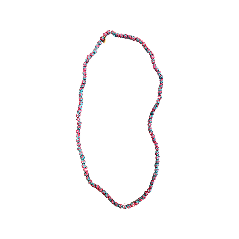 Mini Color Fields Necklace - Red Blue