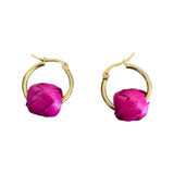 Petite Palma Hoops - Gold (Various Colors)