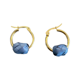 Petite Palma Hoops - Gold (Various Colors)