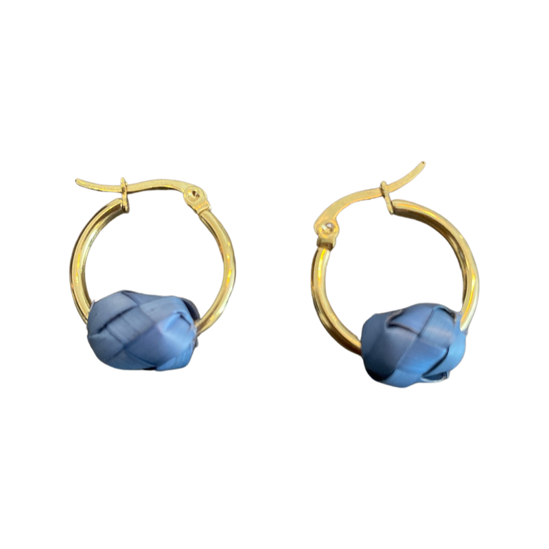 Petite Palma Hoops - Gold (Various Colors)