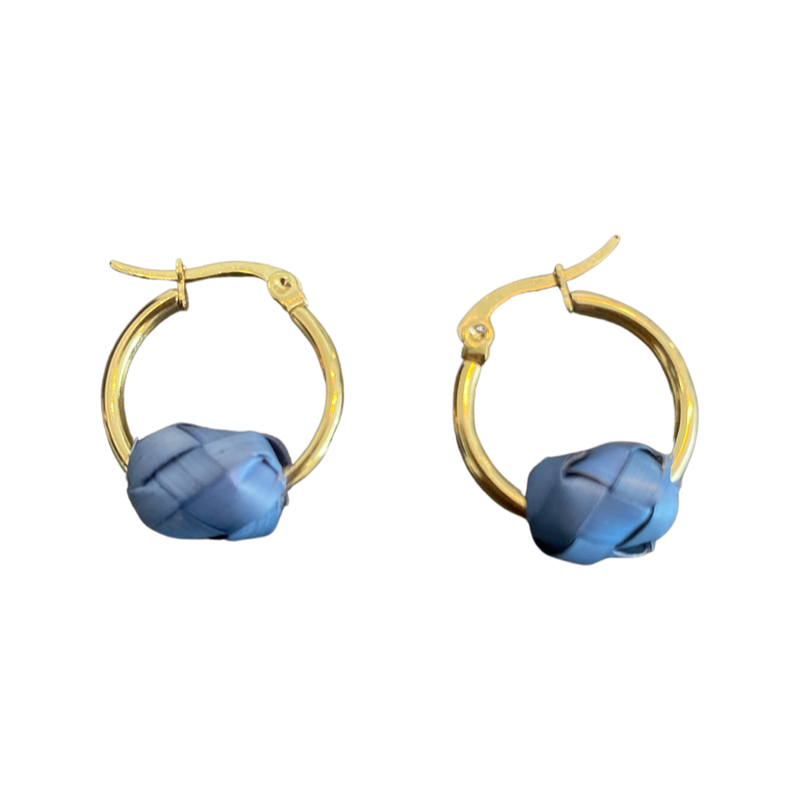 Petite Palma Hoops - Gold (Various Colors)