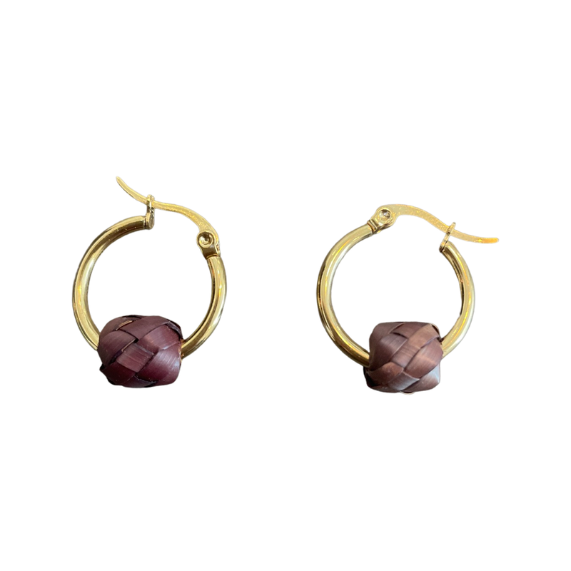 Petite Palma Hoops - Gold (Various Colors)