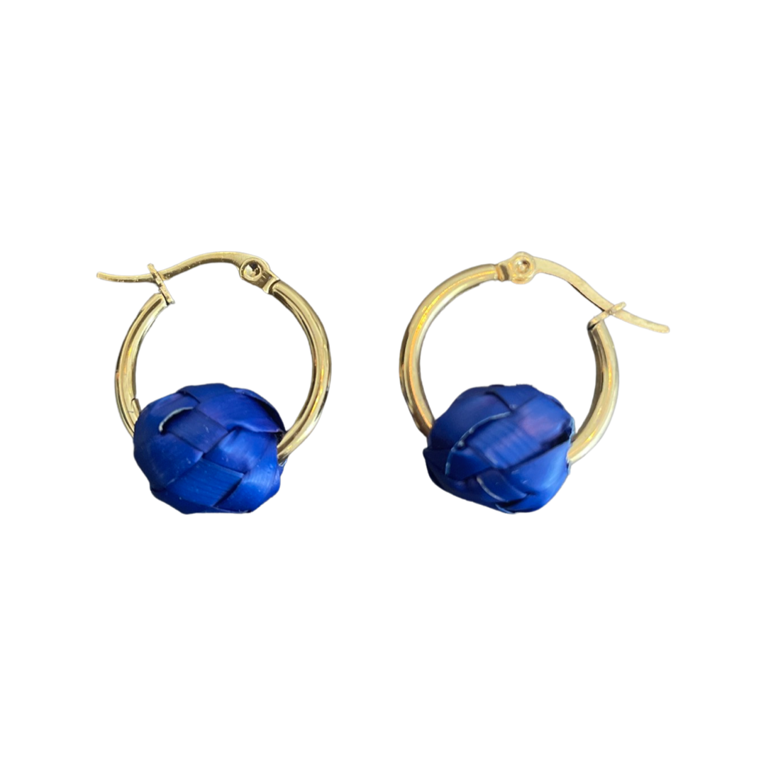 Petite Palma Hoops - Gold (Various Colors)