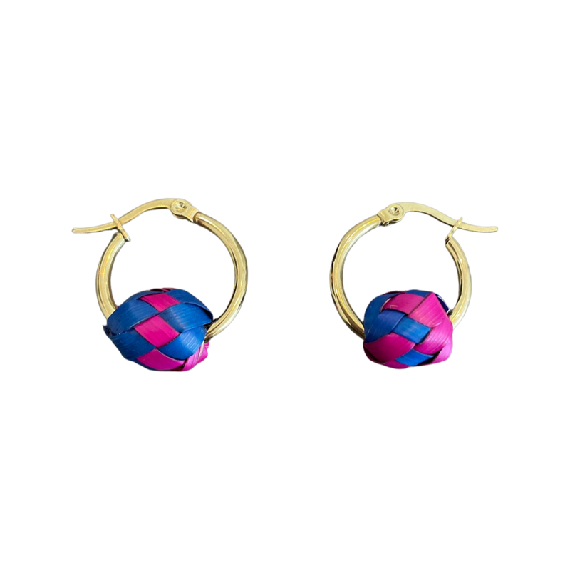 Petite Palma Hoops - Gold (Various Colors)