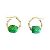 Petite Palma Hoops - Gold (Various Colors)