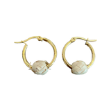 Petite Palma Hoops - Gold (Various Colors)