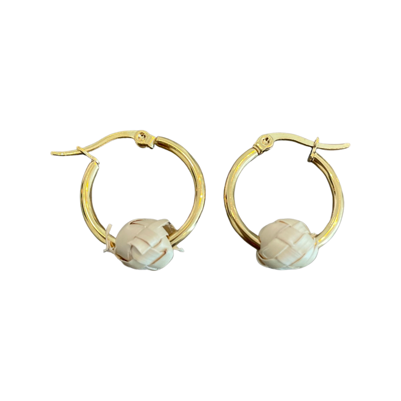 Petite Palma Hoops - Gold (Various Colors)