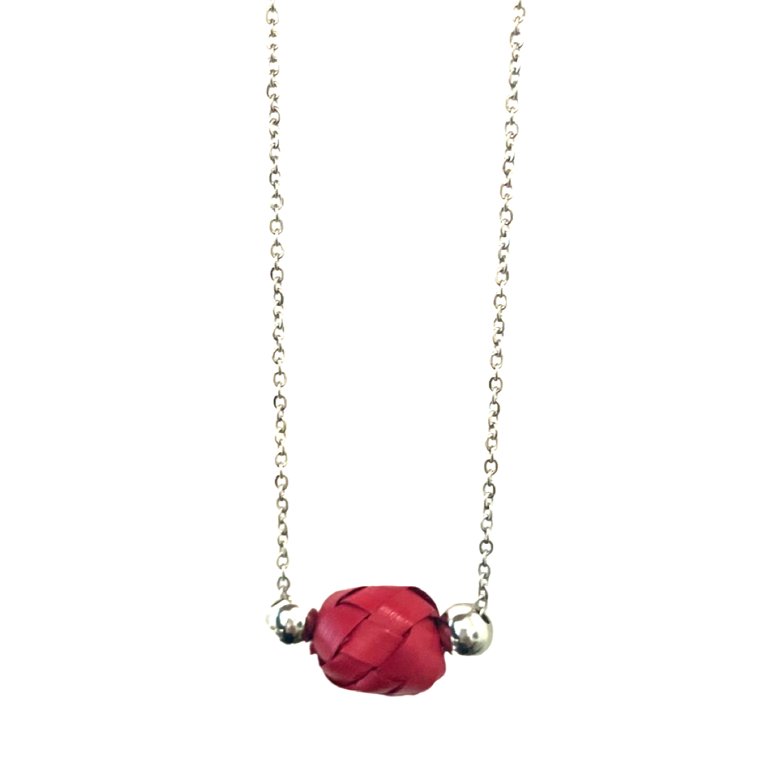 Minimalist Palma Necklace - Silver (Various Colors)