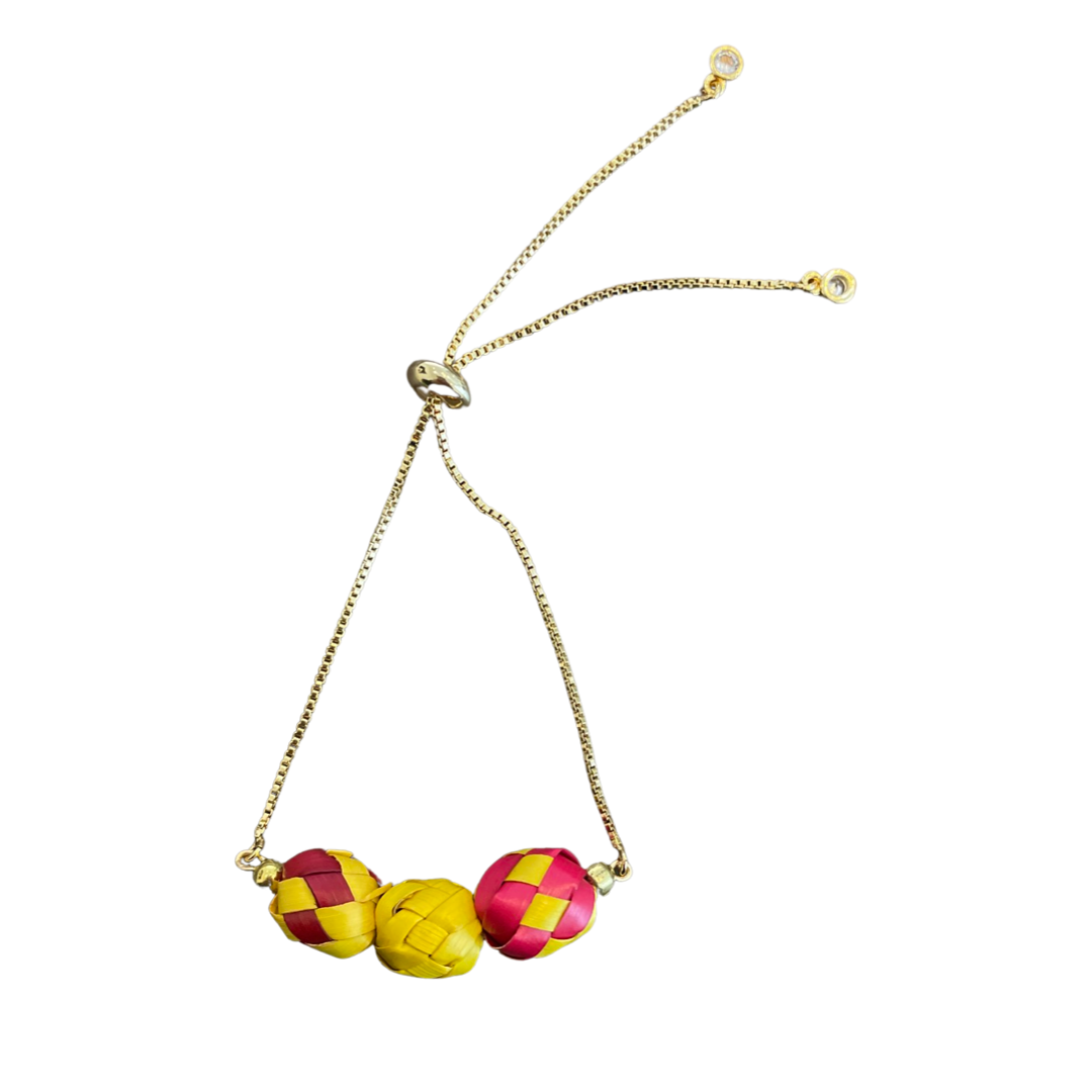 Palmera Adjustable Bracelets - Gold (Various Colors)