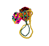 Mini Color Fields Necklace - Red Blue