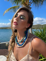 Petite Blues Layered Palm Necklace