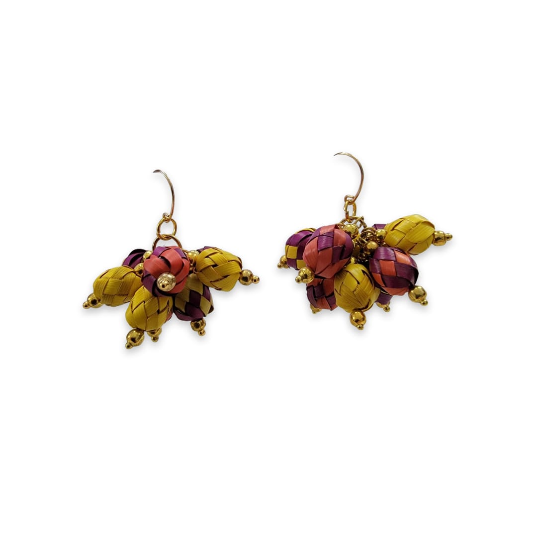 Mustard Bouquet Earrings