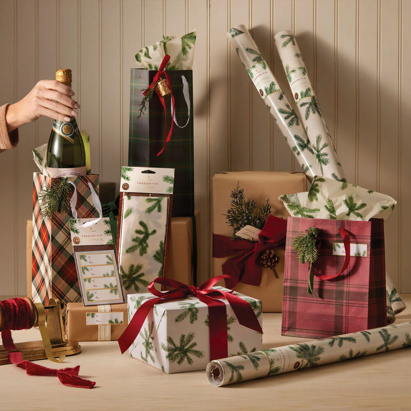 Thymes Frasier Fir Fragranced wrapping paper