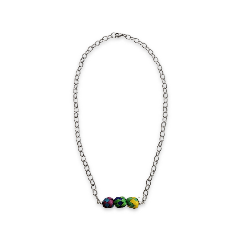 Multicolored Trio Necklace